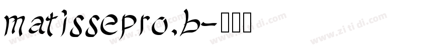 matissepro b字体转换
